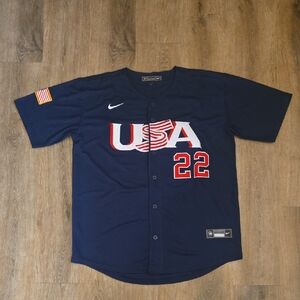 Clayton Kershaw Team USA World Baseball Classic Stitched Mens L Large